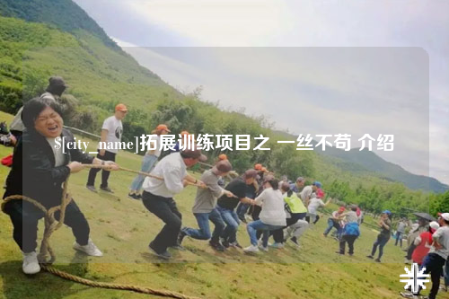 兰州拓展训练项目之 一丝不苟 介绍